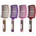 Hair Brush Scalp Massage Comb Hairbrush Bristle Nylon Women Wet Curly Detangle Hair Hairdressing Styling Tools Brush for Salon Black - Buy Online on GoSupps.com