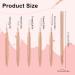Nail Art Liner Brushes 7/9/11/15/25mm Super Fine Nail Art Long Striper Pen Set for Thin Lines Tiny Details Fine Drawing Delicate Coloring Elongated Lines(Gold) Glod - Buy Online on GoSupps.com
