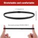 Molain Elastic Non-Slip Sports Headbands - 4 Pack (2 Black & 2 White) - Silicone Grip Hair Bands for Athletic Exercise & Football - Buy Online on GoSupps.com
