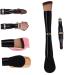 Travel Makeup Brushes Cosmetics Brush Makeup Face Pressed Powder Brush Loose Powder Brush Make up Brushes Travel Make up 4 in 1 Makeup Pen Applicator Double Sided Artificial Fiber