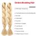 Braiding Hair - Blond Jumbo Braids Extensions 6 Pack | Ombre 24 Kunsthaar Box Braids for Light Brown & Blond Hair - Buy Online on GoSupps.com