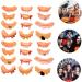 Ibasenice 72 STK Halloween Joke Teeth Set - Vampire & Werewolf Prosthesis Funny Plastic Dentures for Adults & Kids - 3 Unique Colors - Buy Online on GoSupps.com