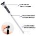 Lash Shampoo Swoop Curved Brush Set - 5 Pcs for Eyelash Extension Cleansing - Home & Salon Use - White & Black - Buy Online on GoSupps.com