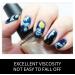 Van Gogh Starry Night Full Nail Stickers - 14 Decals/Sheet Shimmery Glitter Art - Pack of 2 Sheets with Mini Grater - Buy Online on GoSupps.com