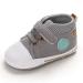 MASOCIO Baby Boy First Walking Shoes Infant Toddler Trainer Soft Sole Anti-Slip Prewalker 12-18 Months Gray