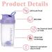 DDSHUN 500ml Protein Shaker Bottle with Mixer Ball - Lick-Safe Milkshake Cup for Sports & Supplements (Purple) - International Shipping Available - Buy Online on GoSupps.com