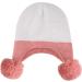 KAKU NANU Toddler Winter Hat with Double Pom Pom Earflap, Fleece Lined Beanie - Pink (6-12 Months) - Buy Online on GoSupps.com