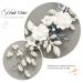 Unicra Flower Silver Bridal Hair Vine with Pearl and Blue Rhinestone Accessories - Buy Online on GoSupps.com