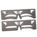 NOLITOY 2pcs Supplies Girls Stencil Makeup Guide Stainless Shaping Brow Eyebrow Steel Tool Stencils Women 20x4.8cm As Shown