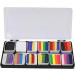 12 Color Professional Face and Body Paint Kit for Halloween Party Cosplay - Water-Based Body Art Makeup Palette Set with Brushes - Buy Online on GoSupps.com