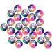 Zer One Colorful Tungsten Beads - 25pcs Slotted Fly Tying Beads (2.0-4.6mm) | Premium Quality for Fishing - Buy Online on GoSupps.com