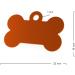 Custom Engraved Orange Dog Tag Bone - Small 32mm with 2 Key Rings | ENGRAVO International Shipping - Buy Online on GoSupps.com