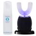 ENYOFLUR Automatic Toothbrush u Shaped Toothbrush Brush for Adults Rechargeable Portable Automatic LED Light White (Black)