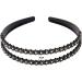 Loneedy Fashion Rhinestone Crystal Headband Set for Women - Non-Slip & Stylish 3 Pack - Buy Online on GoSupps.com