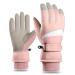 Winter gloves waterproof warm ski gloves women thermal shoes windproof touchscreen gloves warm thickened k Ltchutz gloves for skiing cycling motorcycle hike rosa1