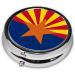 Arizona Flag Portable Metal Pill Box - Mini 3-Compartment Design for Travel | Ideal for Small Pills - Buy Online on GoSupps.com