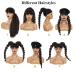 Oseti Long Black Braided Afro Puff Drawstring Ponytail Extension for Black Women - Kinky Curly Lantern Clip-In Hairpiece (1B) - Buy Online on GoSupps.com
