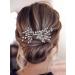 Fairvir Bridal Wedding Hair Comb Silver Sparkly Rhinestones Side Comb Bride Hair Accessories for Women and Girls (Silver) - Buy Online on GoSupps.com