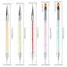 Sularpek Nail Art Brushes 5 Pcs Double-Ended Kit - Nail Art Point Drill Drawing Brush Pen, UV Gel Brush for Design & Detailing - Buy Online on GoSupps.com
