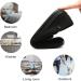 Men's Adjustable Diabetic Slippers - Plush Fleece Comfort for Swollen Feet - Black - Size 12 - Buy Online on GoSupps.com