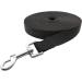 Nylon Training Dog Leash for Small Medium Large Dogs - 20ft Long Obedience Recall Lead for Camping - Black - Buy Online on GoSupps.com
