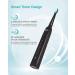 Initio Sonic Electric Toothbrush for Adults - Rechargeable with Smart Timer, 5 Modes, 3 Brush Heads, 40,000 VPM Motor - Whitening Power Toothbrush IT959 (Black) - Buy Online on GoSupps.com