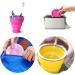 Collapsible Silicone Cup for Travel and Outdoor Activities - Portable and Reusable Green Folding Mug - Buy Online on GoSupps.com