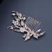 Ipetboom 1 Pc Hair Side Combs Flower Crystal Bride Wedding Hair Comb Hair Accessories Gold Rhinestone Hair Comb Clips with Teeth Combs for Wedding (Golden) - Buy Online on GoSupps.com