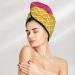 Hair Towel Wrap - Quick-Dry Turban with Button | Red Ice Cream Hair Drying Towel - Buy Online on GoSupps.com