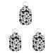 Dreaweet Hand Sanitizer Bottle Holder Keychains for Women Girls 3 Pcs Travel Size Bottle Sleeves Chapsticks Holder Cow