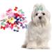 60pcs Multicolor Elastic Hair Bands Pets Bowknot Headdress Cats Dogs Random Patterns Pet Grooming Accessories - Buy Online on GoSupps.com