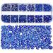 iFutniew Flat Back Gems Round Crystal Rhinestones with Tweezer and Picking Pen for Crafts Nail Art DIY Blue - Buy Online on GoSupps.com