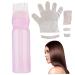 Hair Dye Kit 160ML Hair Oil Applicator Bottle with Scale and Disposable Hair Color Kit Includes Ear Cover Gloves Cape Cap DIY Salon Home Hair Dying Tool Hair Oil Applicator Bottle
