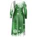 Hanxiulin Women's Christmas Dress - Long-Sleeved Sweater with Elk Print & Pockets | Fashionable Hooded Jumper for Autumn/Winter - Buy Online on GoSupps.com
