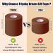 XL Breast Lift Tape for A-G(DD) Cup Brown - BoobTape for Large Breasts, Body & Athletic Support with Nipple Cover - Booby Tape Solution - Buy Online on GoSupps.com
