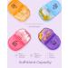 Purple PU Leather 2 Times a Day Cute Pill Organizer for Women - Portable Weekly Pill Box with Storage Bag - Ideal for Vitamins/Medications - Buy Online on GoSupps.com