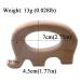 Baby Wooden Elephant Teether Pendant - Food Grade DIY Jewelry Necklace & Play Gym Pack of 10 - Buy Online on GoSupps.com