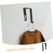 Alipis 2pcs Hook Storage Hangers Clothes Rack Hooks Door Hanger Hook for Hats Hook Door 8.00X3.70X1.30CM Black - Buy Online on GoSupps.com
