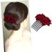 Housoutil 1pc Combs for Women Hair Accessories for Women Wedding Pearl Hair Barrettes Bridal Hair Clip Barrettes for Women Flower Hair Accessories Roses Miss Hair Comb - Buy Online on GoSupps.com