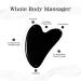 Rosenice Gua Sha Jade Stone Tool for Face & Body Skincare - Reduce Muscle Tensions and Puffiness - Festive Gift Idea (Black) - Buy Online on GoSupps.com