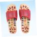 FRCOLOR 1 Pair Massage Slippers Foot Massager Shoe Men Slide Sandals Mens House Slippers Men s Sandals Man Sandals House Shoes for Men Shoes Sandals Mat Wooden Agate Leisure Shoes 35 Red - Buy Online on GoSupps.com