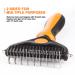 SLFEHHA Pet Grooming Brush - 2 Sided Shedding and Dematting Undercoat Rake Comb for Dogs & Cats - Gently Removes Mats, Tangles, and Loose Undercoat - Yellow/Black - Buy Online on GoSupps.com