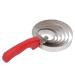 Curry Comb Reversible Stainless Steel Curry Comb Livestock Shedding Comb with Soft Touch Grip for Sheep Horses Cows(6 Rings) As shown