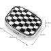 Black White Checkered Flag Pill Case Travel-Friendly 2 Compartment Organizer for Pills Cute Small Pill Box for Purses & Gifts - Buy Online on GoSupps.com