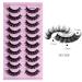 Andy s Orchids 3D Mink False Eyelashes | DD Curl Reusable 10 Pairs - Natural Wispy & Volume Effect - Buy Online on GoSupps.com