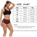 ENEESSI Women's Wine Red/White High Waist Butt Lifting Yoga Shorts - XX-Large - Buy Online on GoSupps.com