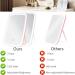 2Pack Travel Lighted Makeup Mirror with 72 LED Lights | 3 Color Lighting, 10 Folding Vanity Mirror | Touch Screen Dimming, Portable & USB Rechargeable | White & Pink - Buy Online on GoSupps.com