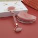 Buy Dipiso Massage Tools - Rose Quartz & Jade Gua Sha Set for Face & Body - Pink | International Shipping - Buy Online on GoSupps.com