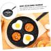 OUNONA 2pcs Breakfast Mini Skillet Crepe Pan Gas Stove Daily Use Frying Pan Nonstick Skillet Pan Burger Steak Pan Handle Pan Egg Frying Pan Mini Egg Pan Stainless Steel Omelet Pan Round 40.8X24.8X3.5CMx2pcs Blackx2pcs - Buy Online on GoSupps.com