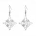 DreamTimes witchknotes earrings for women stainless steel earrings Celtic quaternary witchknotes earrings witchcraft witchery amulet jewelry gift for woman girlfriend christmas silver silver